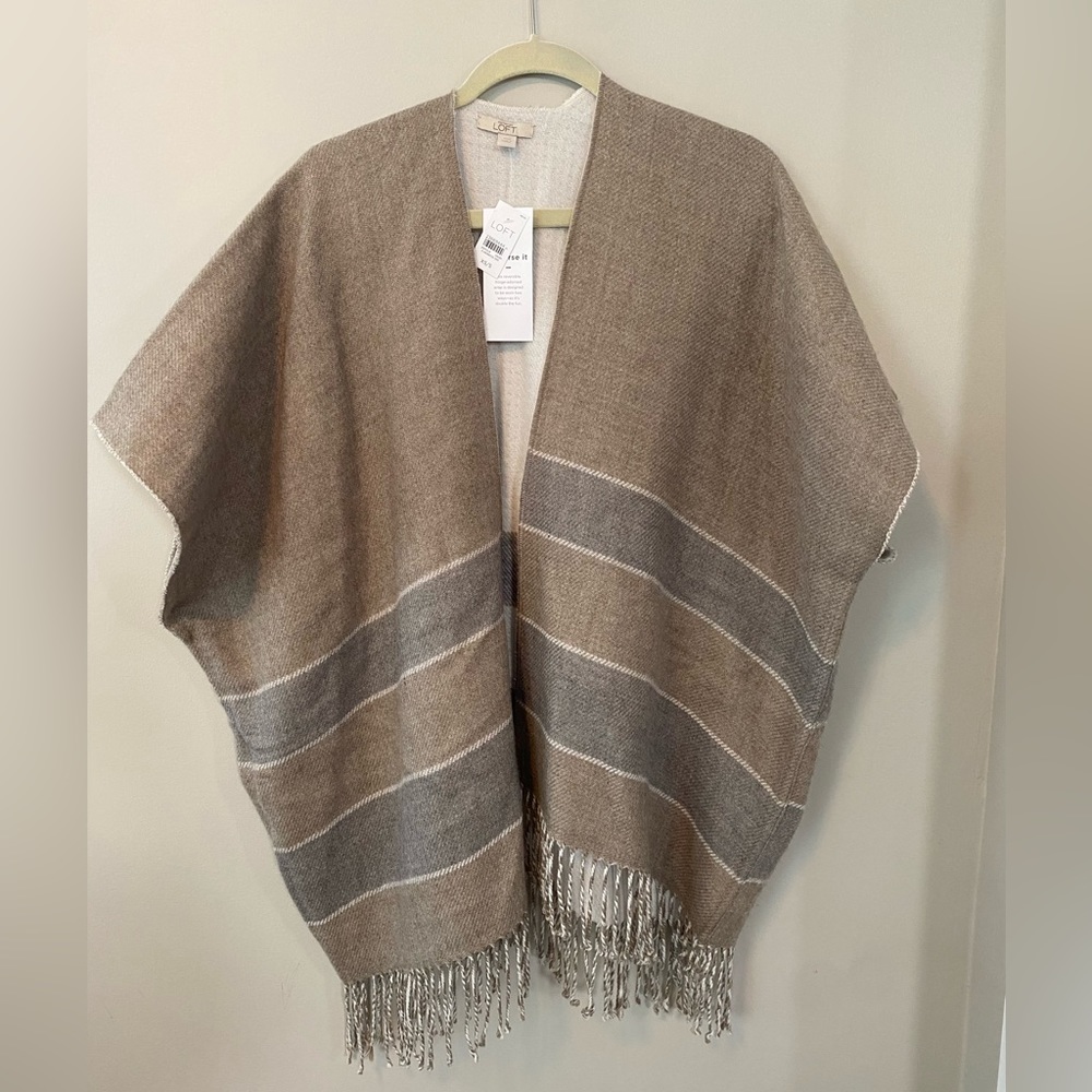 Loft Reversible Poncho
